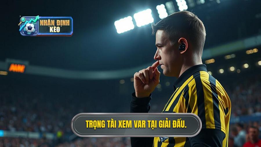 2. Trọng tài xem VAR tại giải đấu.