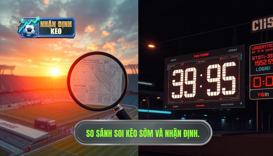 Bảng so sánh: Soi kèo sớm vs Nhận định sát giờ